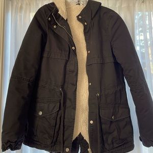 H&M Utility Jacket with Fleece Lining
